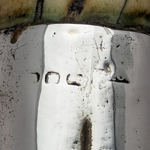 1900年頃 英国アンティーク 紳士用ステッキ 純銀装飾アントラーハンドル ブラウンシャフト 85.5cm